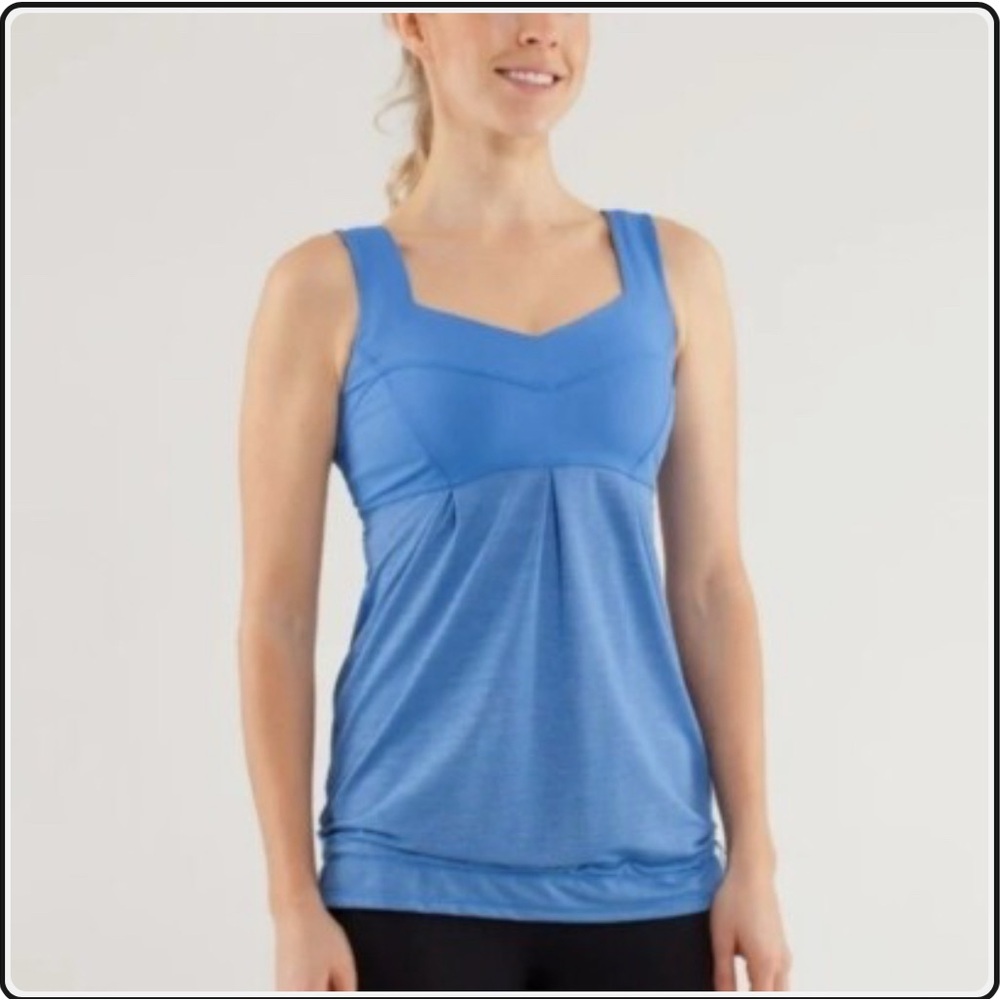 Lululemon Run: Tame Me Tank Heathered Porcelaine Size 8